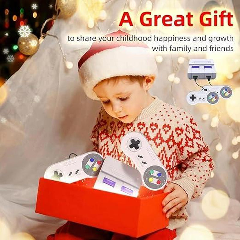 Retro Classic 620 Game Console, Retro Game Console, Classic, Retro, Mini Game Console for Kids and Adults with 2 Controllers, TV AV Interface, Easter, Birthday Gift