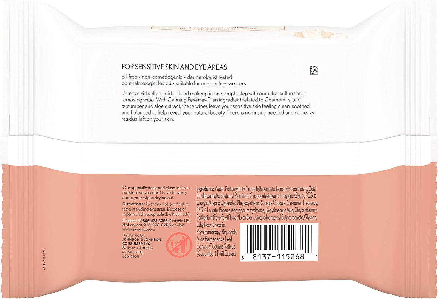 Ultra Calming Makeup Removing Wipes, 25 Count