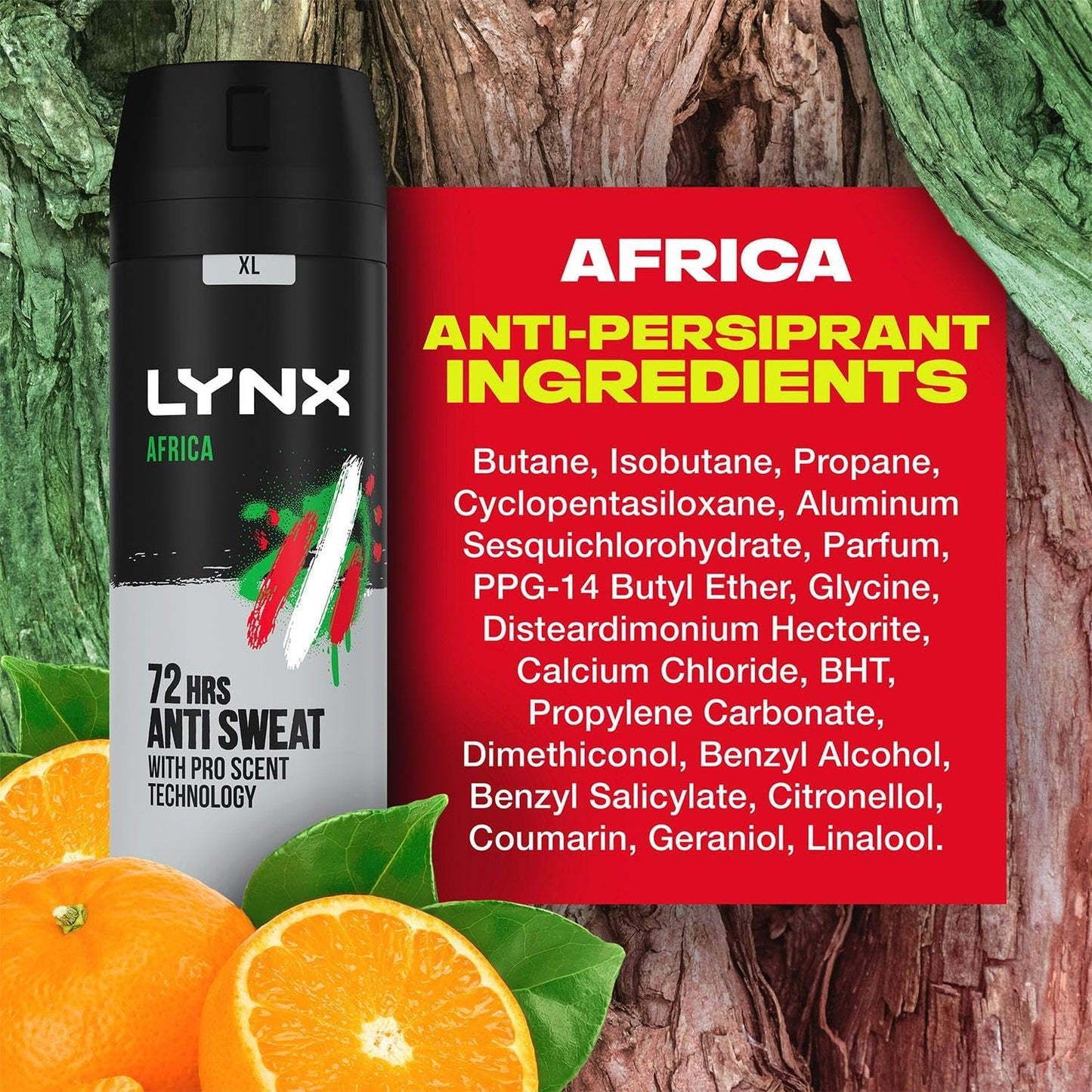 Africa 72 Hour Protection against Odour and Wetness Anti-Perspirant Deodorant Spray No Fuss Aerosol for All-Day Freshness 200 Ml Pack of 3