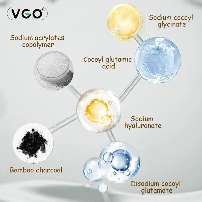 VGO Skincare Set: Vitamin C Serum & Snail Mucin 92% Gel Cream Hydration,Radiance & Revitalizing Daily Care