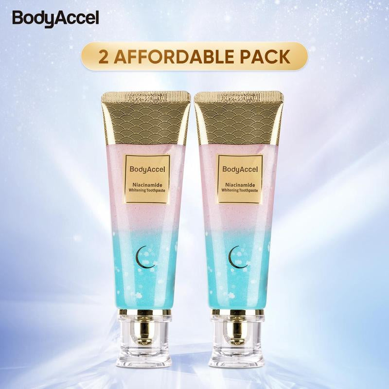 Bodyaccelprobiotic Whitening Toothpaste, Free of Fluoride, Nicotinamide, anti Plaque, Oral Health Management Teeth Whitening Solution-Jz
