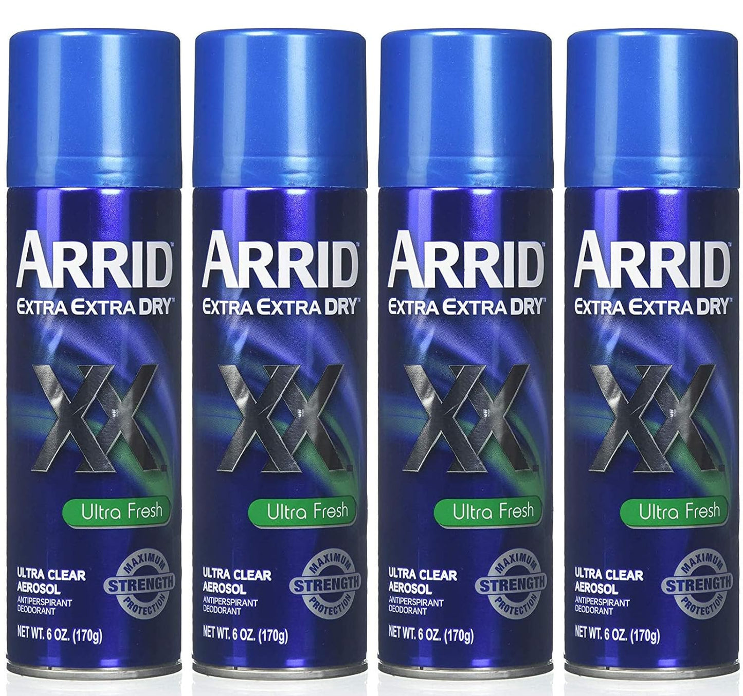 XX Ultra Clear Anti-Perspirant Deodorant Spray, Ultra Fresh 6 Oz (Pack of 4)