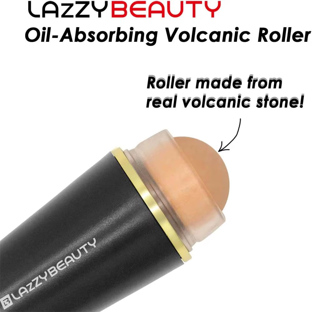 Face Oil Absorbent Volcanic Roller Portable Reusable Oil Control on the Go Instant Results Remove Excess Shine for Oily Skin
