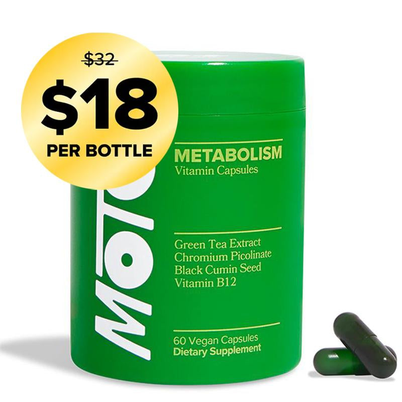 MOTO - Metabolism Boosting Capsule - 30 Servings Healthcare Supplement Vitamin Dietary Edible Fitness