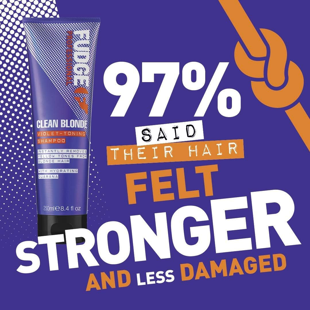 Professional Original Clean Blonde Shampoo, Purple Toning for Blonde Hair, 250 Ml
