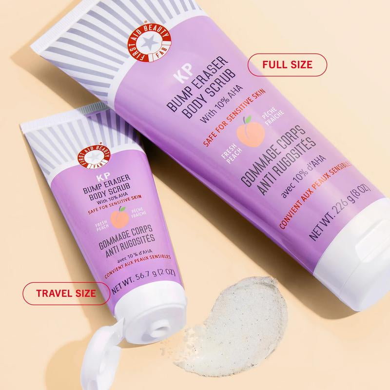 KP Bump Eraser Body Scrub in PEACH | America'S #1 Specialty Body Scrub | Keratosis Pilaris Exfoliator with 10% Ahas (Glycolic and Lactic Acids) to Smooth Skin