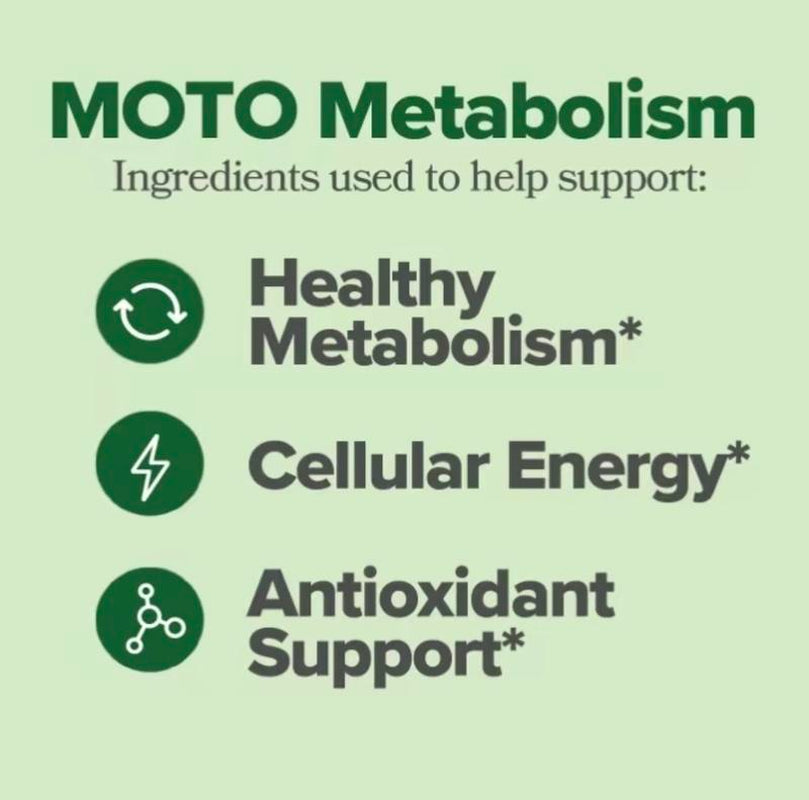 MOTO - Metabolism Boosting Capsule - 30 Servings Healthcare Supplement Vitamin Dietary Edible Fitness
