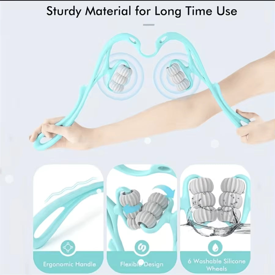 Portable and Easy to Use1Pc Neck Massager, Neck Roller Suitable for Arm, Legs, Back, Neck and Shoulder Relaxer