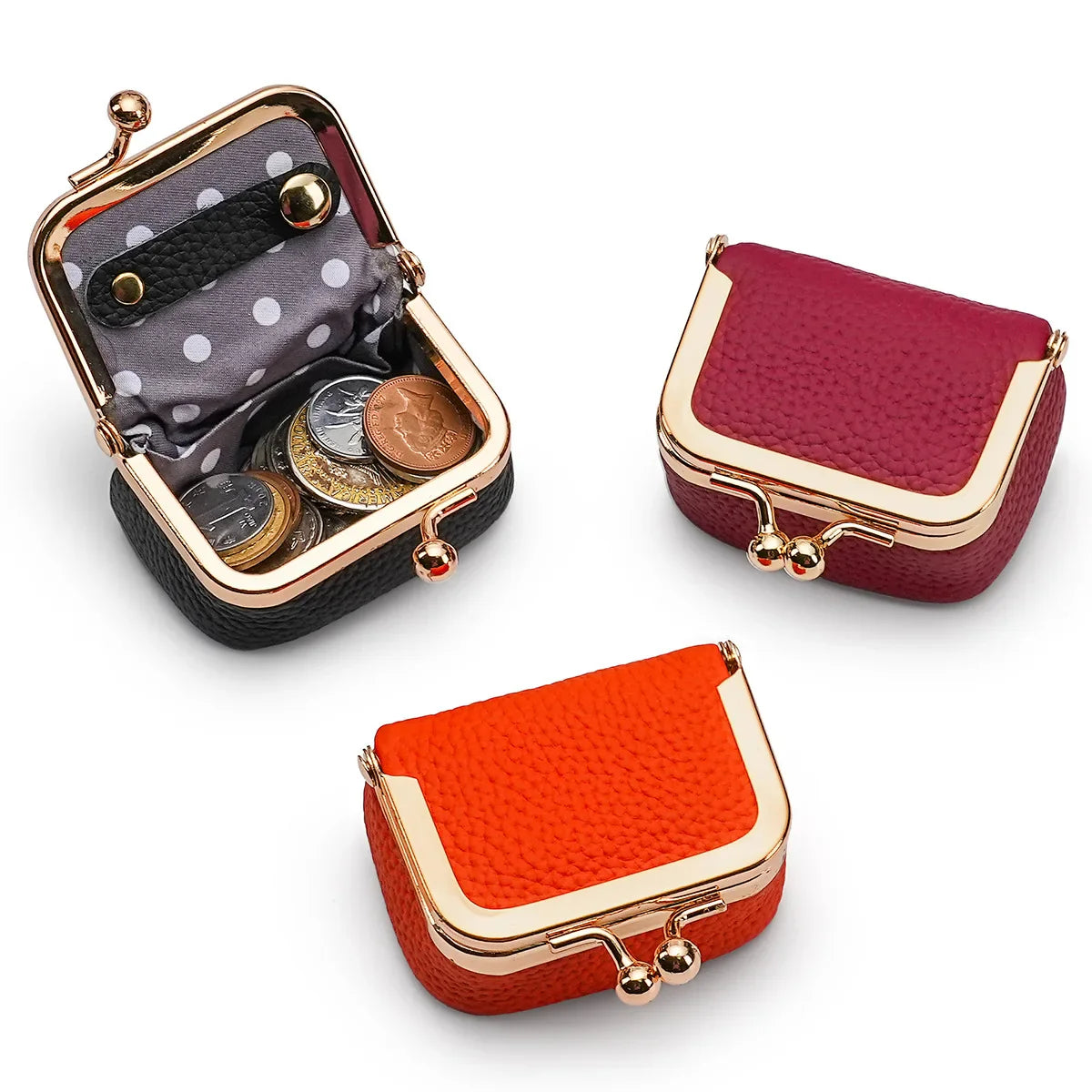 Shine Bright with Our New Mini Gold Genuine Leather Bag – Perfect for Your Jewelry, Rings, and More! ✨💖