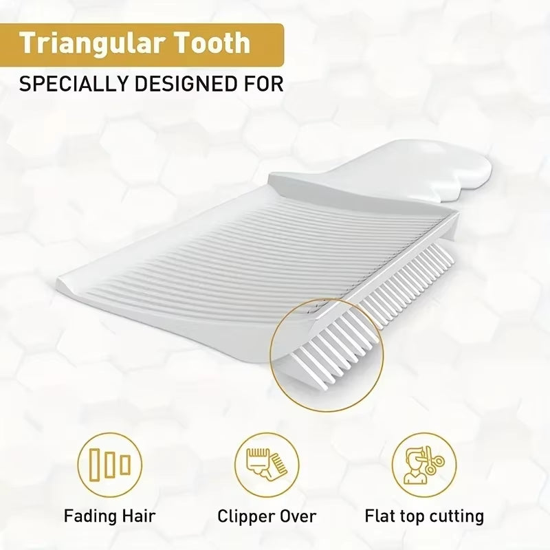 Fading Comb Professional Barber Clipper Blending Flat Top Hair Cutting Comb for Men Heat Resistant Fade Brush Salon Styling Tool