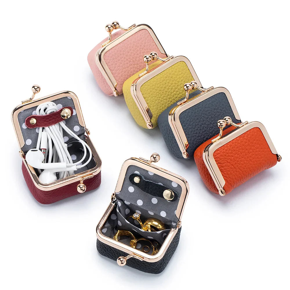 Shine Bright with Our New Mini Gold Genuine Leather Bag – Perfect for Your Jewelry, Rings, and More! ✨💖