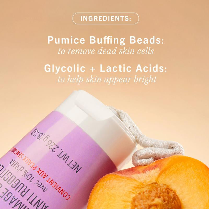 KP Bump Eraser Body Scrub in PEACH | America'S #1 Specialty Body Scrub | Keratosis Pilaris Exfoliator with 10% Ahas (Glycolic and Lactic Acids) to Smooth Skin