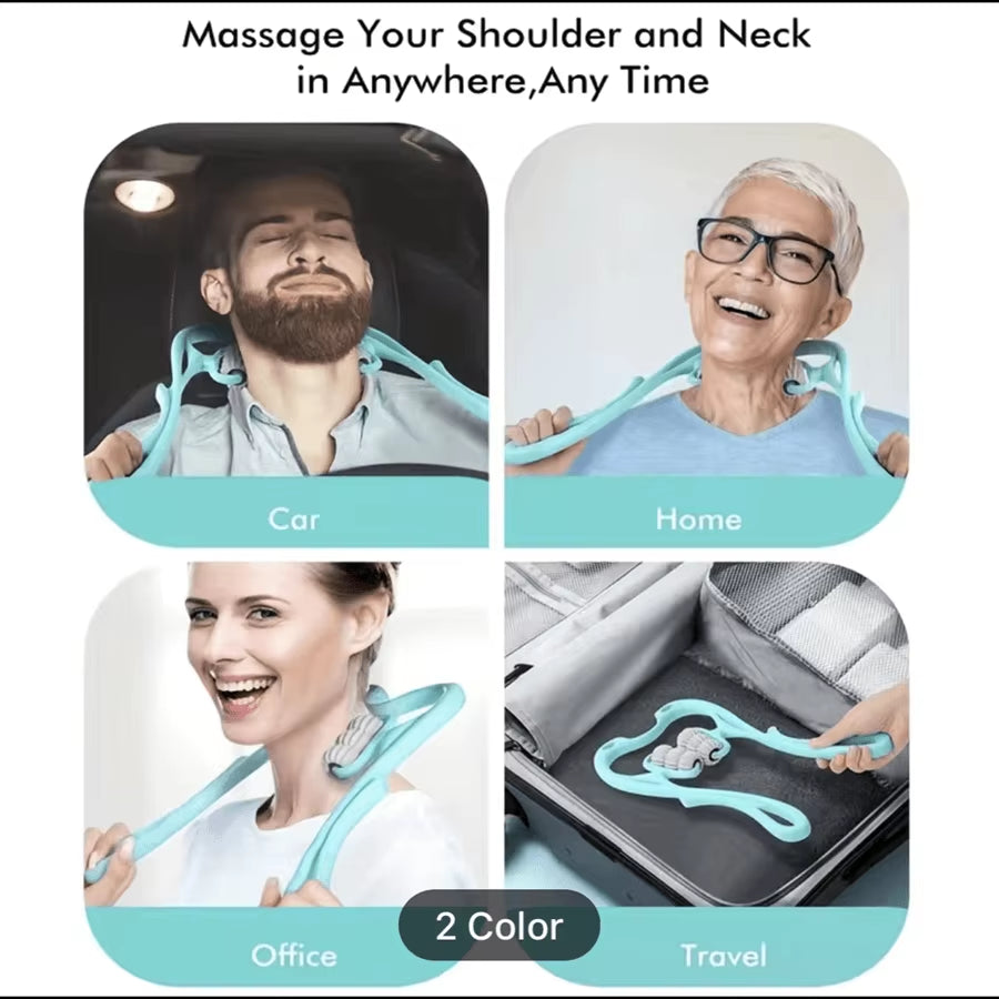 Portable and Easy to Use1Pc Neck Massager, Neck Roller Suitable for Arm, Legs, Back, Neck and Shoulder Relaxer