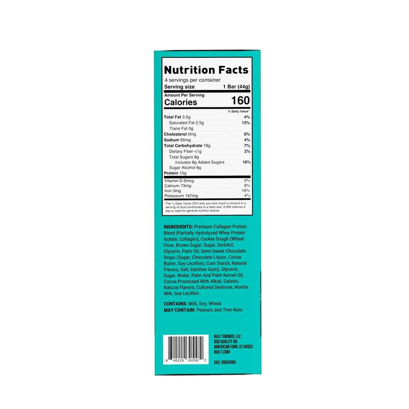 Built Puff, Protein Energy Bar Collagen Mixed Box,Brownie Batter, Cookie Dough Flavors Snack Chunky, Protein Brownie Snacks Built Protein Puff Built