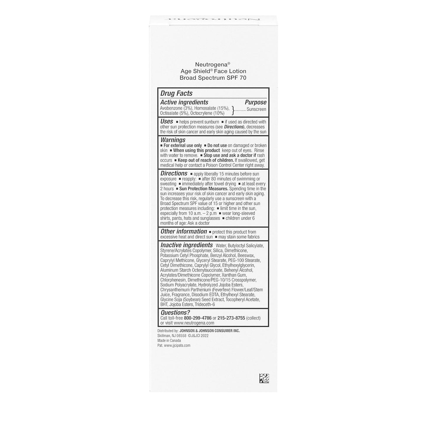 Age Shield Anti-Oxidant Face Lotion Sunscreen Broad Spectrum SPF 70, 3 Fluid Ounce (Pack of 3)