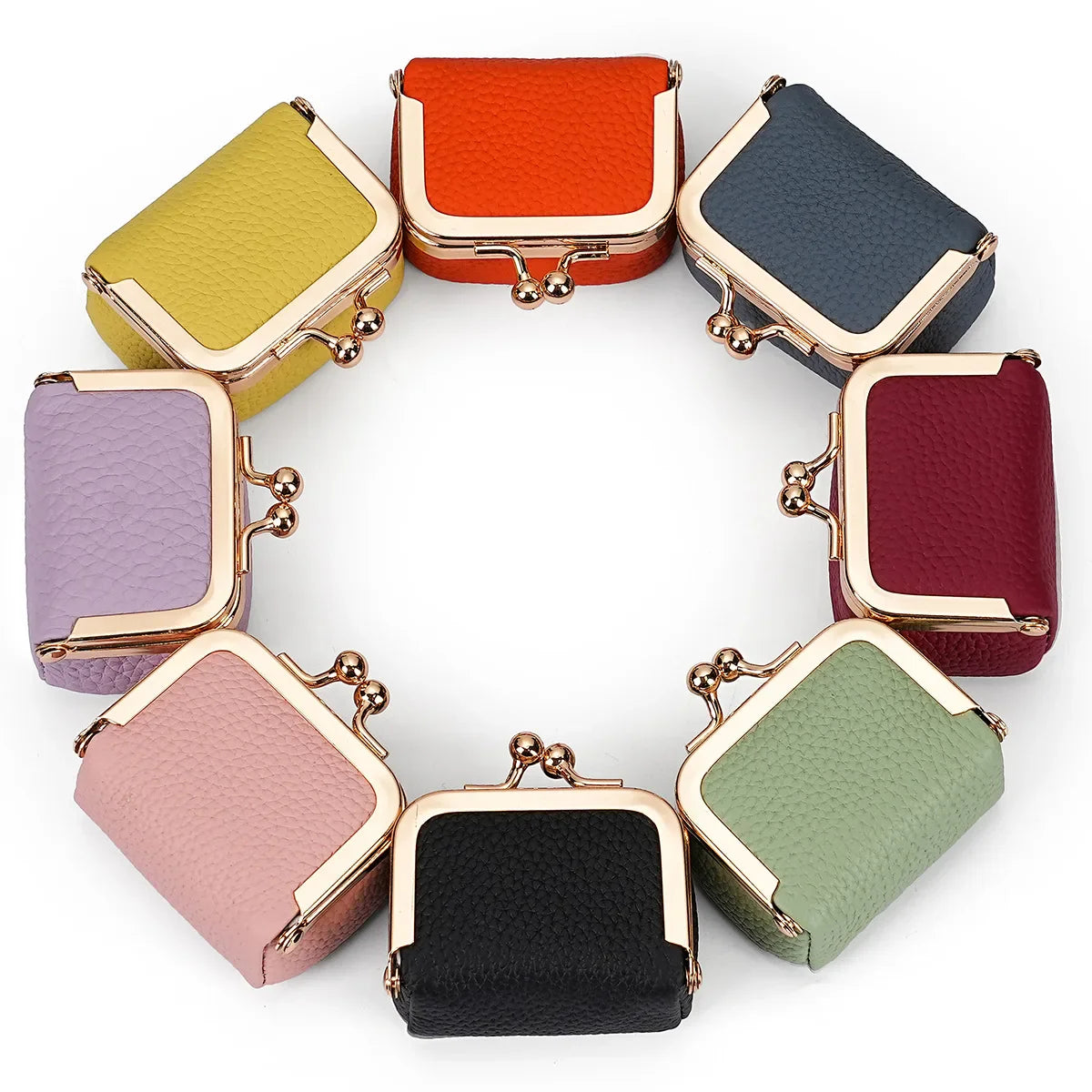 Shine Bright with Our New Mini Gold Genuine Leather Bag – Perfect for Your Jewelry, Rings, and More! ✨💖