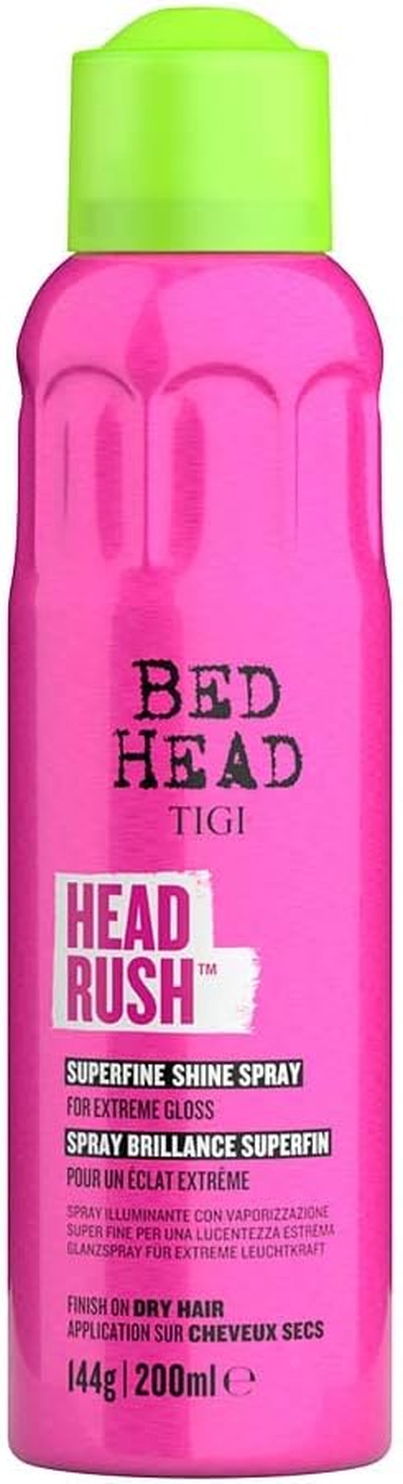 Bed Head by Headrush Shine Spray – Lightweight Shine Spray for Smooth, Glossy Hair – 200 Ml