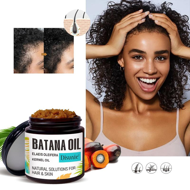 Disunie-Batana Oil - Miracle Hair Treatment, 3.71 OZ (110ML) Natural Batana Oil for Scalp & Hair Moisturizing, Strengthening & Nourishing, Dry Scalp Treatment, Promotes Healthy Hair, Restores Shine and Softness