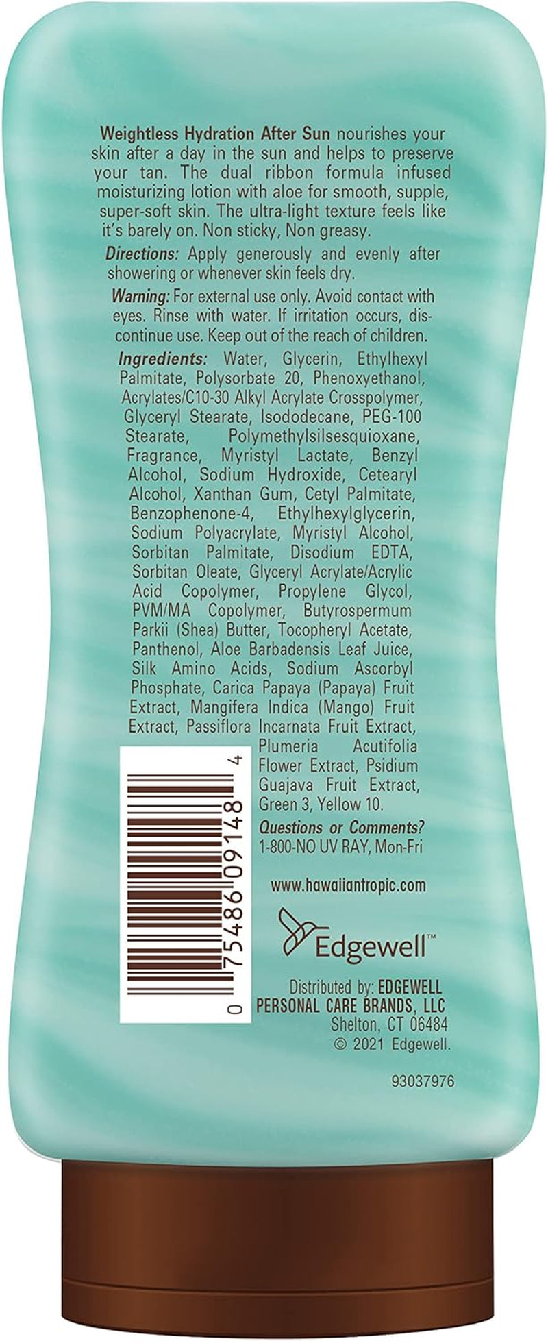 Silk Hydration Weightless after Sun Gel Lotion with Hydrating Aloe and Gel Ribbons, 6 Ounce
