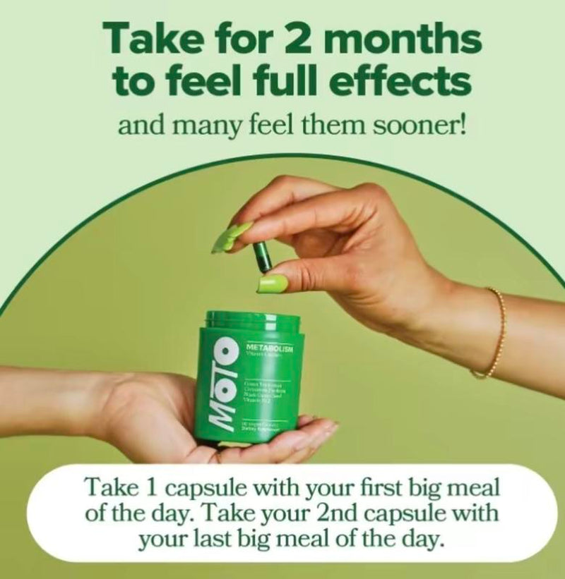 MOTO - Metabolism Boosting Capsule - 30 Servings Healthcare Supplement Vitamin Dietary Edible Fitness