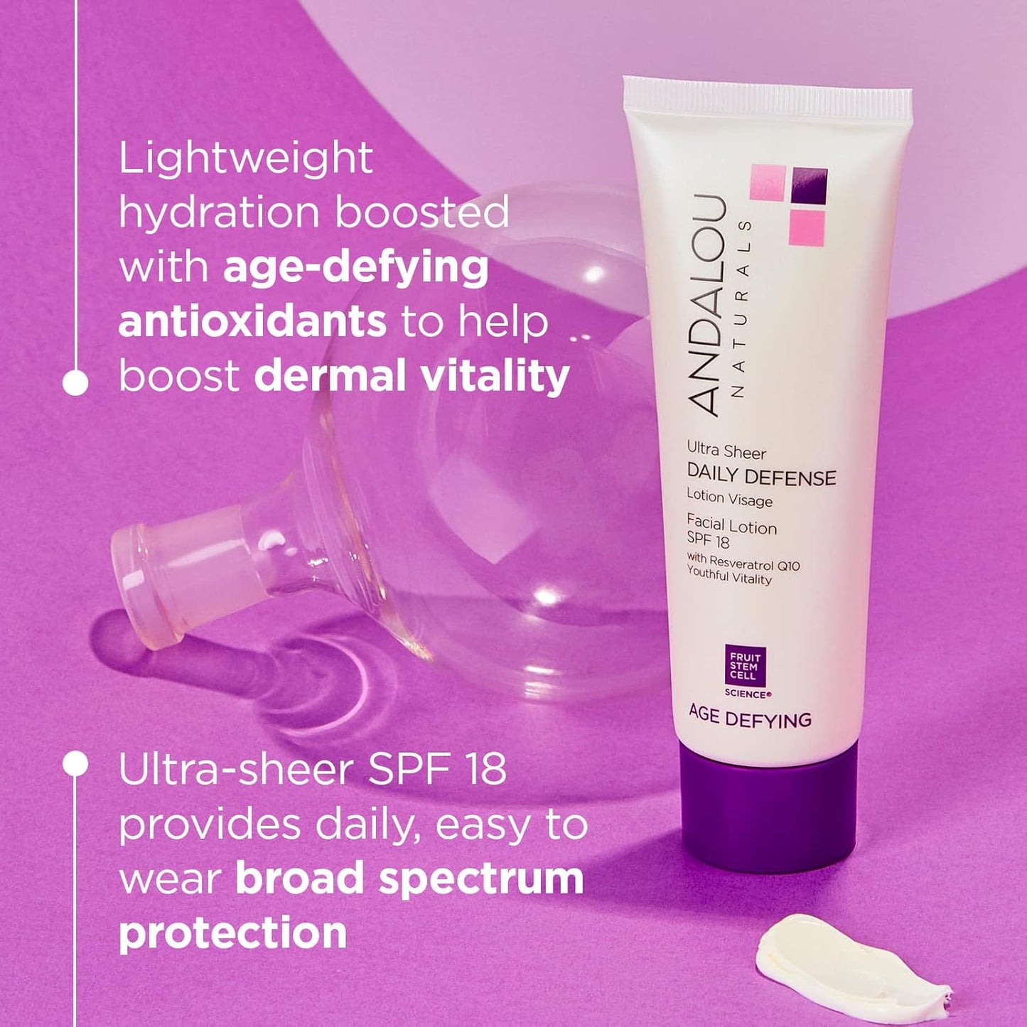 Ultra Sheer Daily Defence Facial Lotion with SPF 18 80 Ml