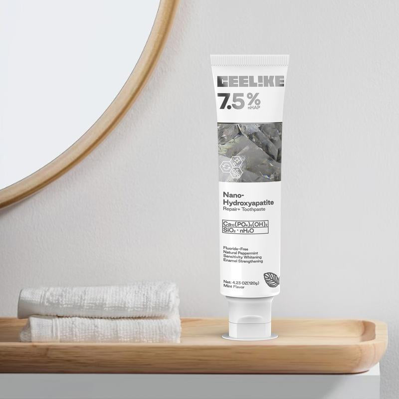CEELIKE Fluoride-Free Hydroxyapatite Toothpaste (3-Pack) | Enamel Repair & Fresh Breath | Gentle Mint | Total 12.69 Oz #Springtok
