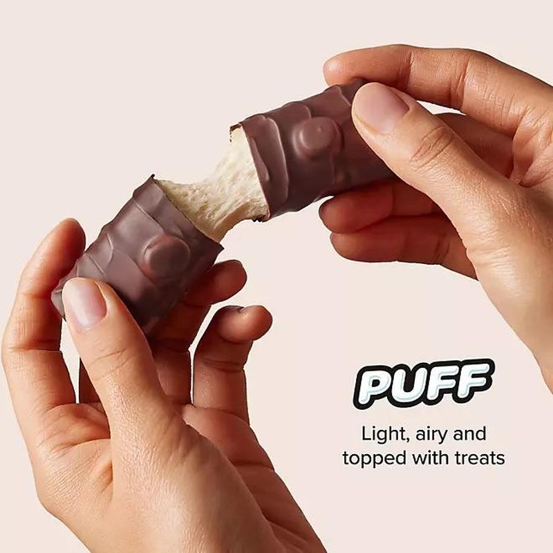 Built Puff, Protein Energy Bar Collagen Mixed Box,Brownie Batter, Cookie Dough Flavors Snack Chunky, Protein Brownie Snacks Built Protein Puff Built