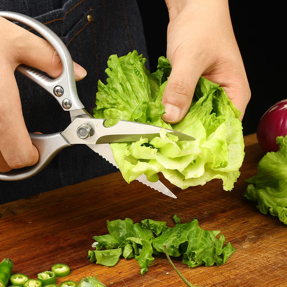 Kitchen Accessories Scissors Stainless Steal Sharp Multi Function Tool Food Scissor for Chicken Vegetable Barbecue Meat Fish