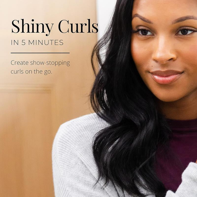 Shine Therapy Argan Oil & Keratin Treated Hot Rollers Set, Professional Hair Curlers for Setting All Hair Lengths from Short and Medium to Long Heatless Blowout Rods Comfort