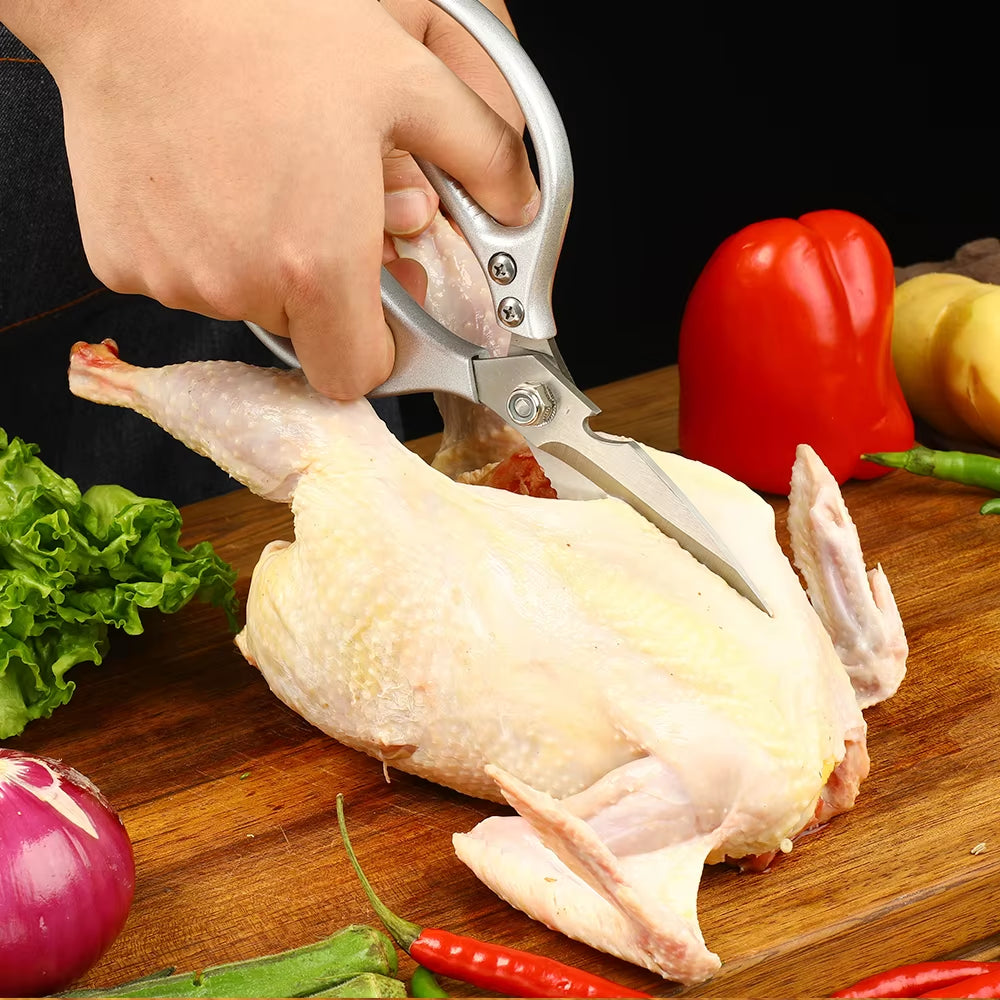 Kitchen Accessories Scissors Stainless Steal Sharp Multi Function Tool Food Scissor for Chicken Vegetable Barbecue Meat Fish