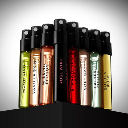 PHLUR Fragrance Discovery Set - 8 X 2Ml Eau De Parfums - Perfume Sample Set Ft. NEW Rose Whip & Golden Rule