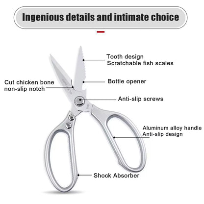 Kitchen Accessories Scissors Stainless Steal Sharp Multi Function Tool Food Scissor for Chicken Vegetable Barbecue Meat Fish