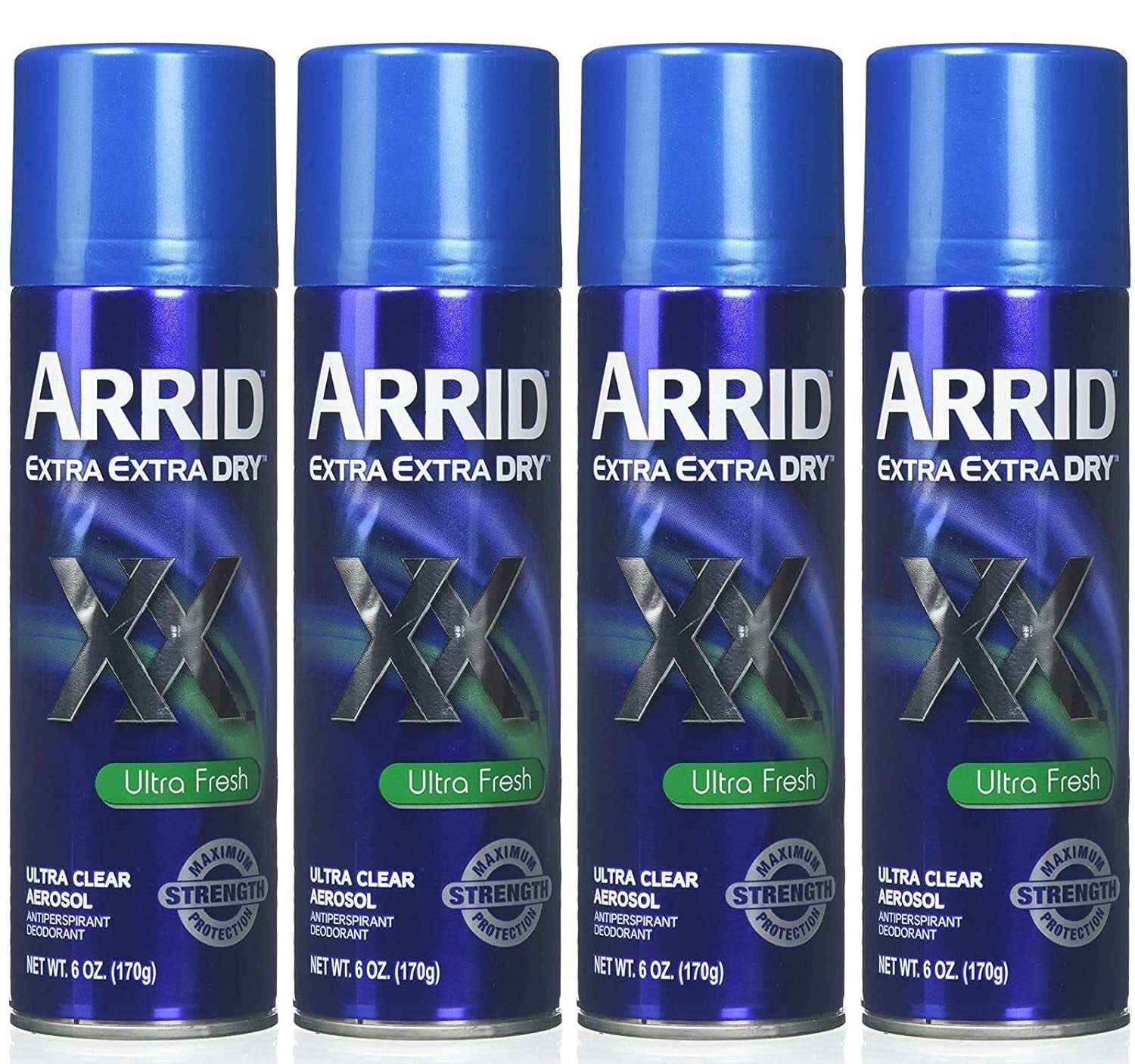 XX Ultra Clear Anti-Perspirant Deodorant Spray, Ultra Fresh 6 Oz (Pack of 4)