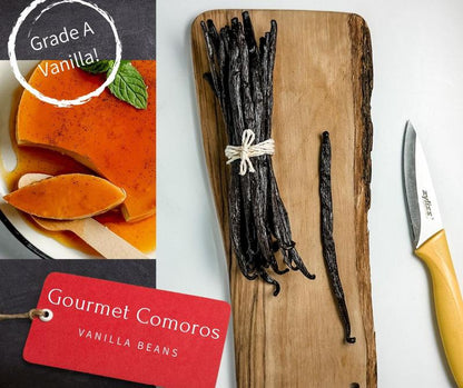 Slofoodgroup Vanilla Beans, Gourmet Grade a Comoros Vanilla Bean Pods for Cooking, Baking, Vanilla Extract and Flavor