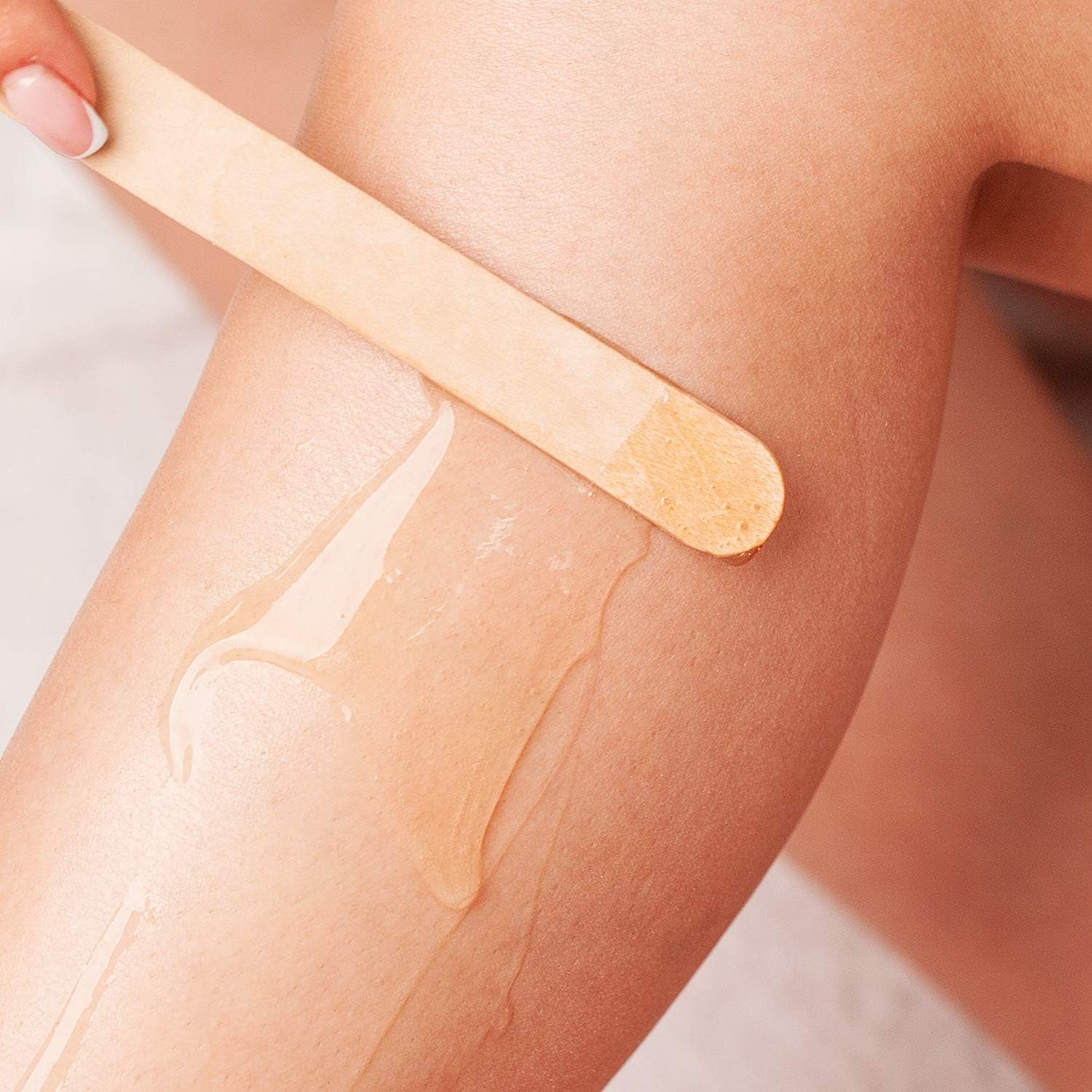 Premium Salon Quality Disposable Wooden Spatulas for Waxing, Pack of 100, Hygenic and Suitable for Warm and Hot Waxes
