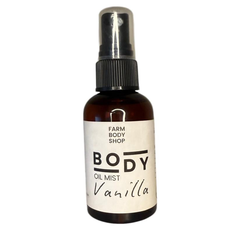 Farm Body Shop Vanilla Body Oil Mist Massage Spray. Silky, Lightweight Blend for Nourishing, Hydrating, and Warm Vanilla Sugar Scent Body Oil USA Made in America #Shopsmall #Gift #Skin #Bodyoil
