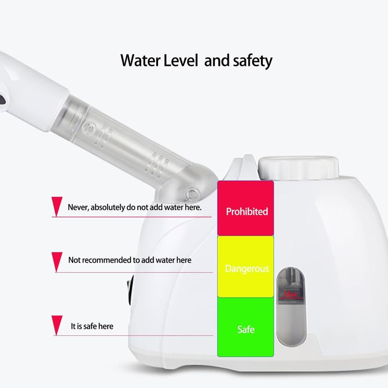 Facial Steamer, Adjustable Nozzle Facial Steamer, Deep Cleansing Face Skin Care Tool, Professional Facial Beauty Instrument for Women
