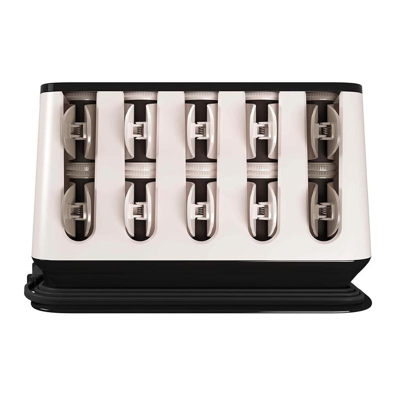 Shine Therapy Argan Oil & Keratin Treated Hot Rollers Set, Professional Hair Curlers for Setting All Hair Lengths from Short and Medium to Long Heatless Blowout Rods Comfort
