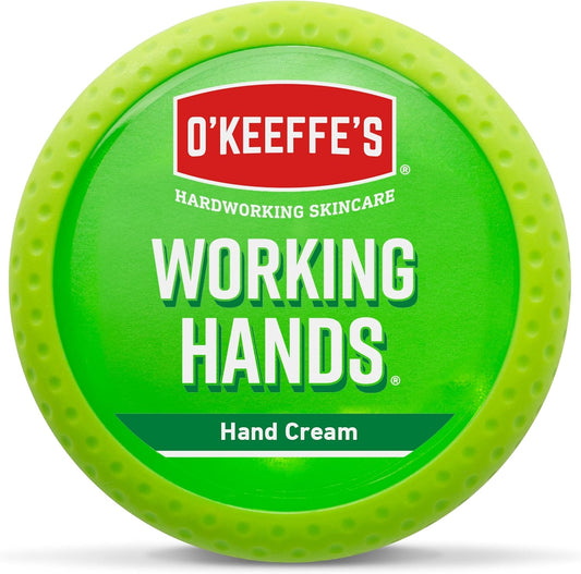 O’Keeffe’S Working Hands, 96G Jar - Hand Cream for Extremely Dry, Cracked Hands | Instantly Boosts Moisture Levels, Creates a Protective Layer & Prevents Moisture Loss