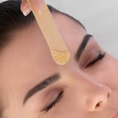 Premium Salon Quality Disposable Wooden Spatulas for Waxing, Pack of 100, Hygenic and Suitable for Warm and Hot Waxes