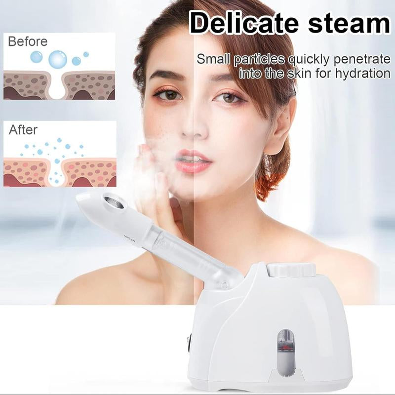 Facial Steamer, Adjustable Nozzle Facial Steamer, Deep Cleansing Face Skin Care Tool, Professional Facial Beauty Instrument for Women