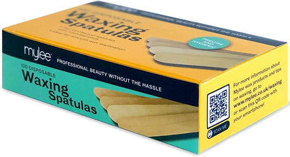 Premium Salon Quality Disposable Wooden Spatulas for Waxing, Pack of 100, Hygenic and Suitable for Warm and Hot Waxes