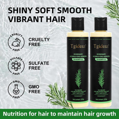 Buy 2 Get 1 Free! Tgideas Rosemaryshampoo + Caviar Hair Mask - Boosthair Growth, Control Oil & Dandruff,Soothe Scalp Lritation & Restoreshine!
