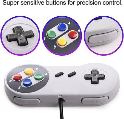 Retro Classic 620 Game Console, Retro Game Console, Classic, Retro, Mini Game Console for Kids and Adults with 2 Controllers, TV AV Interface, Easter, Birthday Gift