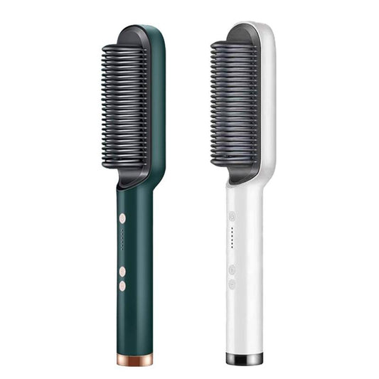 Electric Hair Straightener, 2 Counts Negative Ion Hair Straightening Comb, Hair Styling Tool for Home & Salon Use, Hairdressing Tool